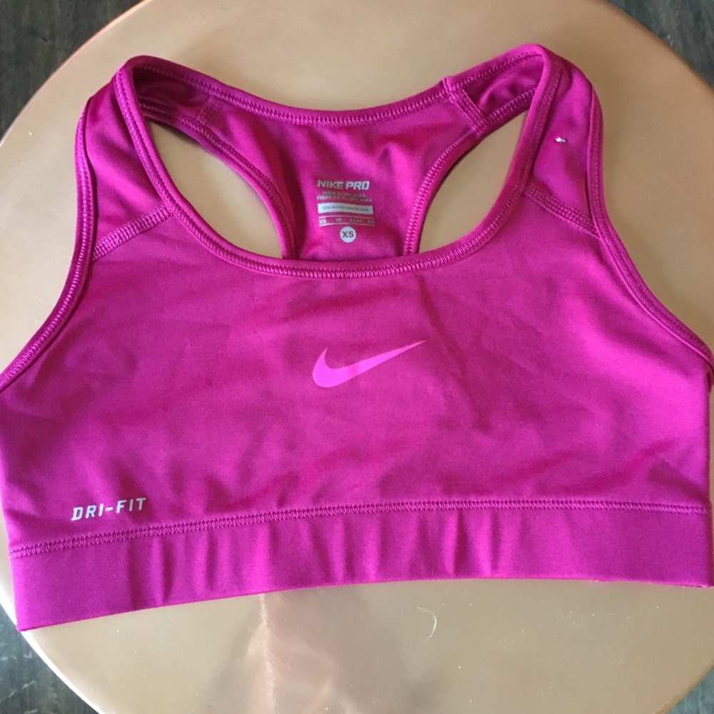 NIKE Dry Fit Sports Bra Pink Size XS